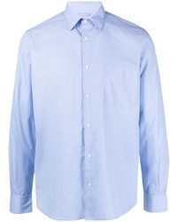 Camicia a maniche lunghe azzurra di Aspesi