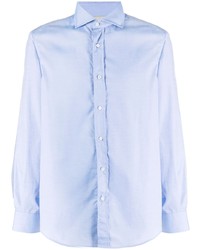 Camicia a maniche lunghe azzurra di Brunello Cucinelli