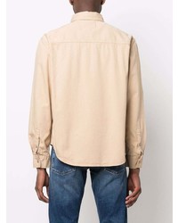 Camicia a maniche lunghe beige di Calvin Klein Jeans