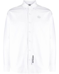 Camicia a maniche lunghe bianca di AAPE BY A BATHING APE