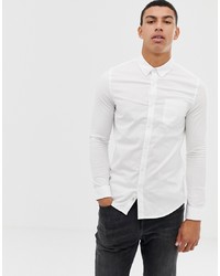 Camicia a maniche lunghe bianca di Burton Menswear