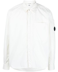 Camicia a maniche lunghe bianca di C.P. Company