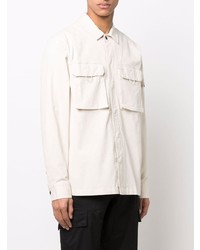 Camicia a maniche lunghe bianca di Calvin Klein Jeans