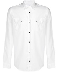 Camicia a maniche lunghe bianca di Dondup