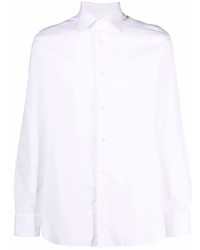 Camicia a maniche lunghe bianca di Ermenegildo Zegna