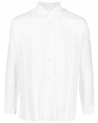 Camicia a maniche lunghe bianca di Homme Plissé Issey Miyake