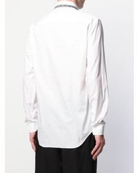 Camicia a maniche lunghe bianca di Versace