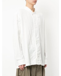 Camicia a maniche lunghe bianca di Issey Miyake Men