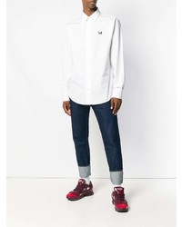 Camicia a maniche lunghe bianca di Calvin Klein Jeans Est. 1978