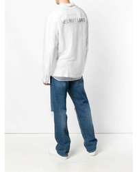 Camicia a maniche lunghe bianca di Helmut Lang