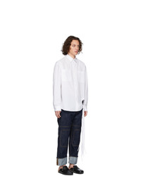 Camicia a maniche lunghe bianca di JW Anderson