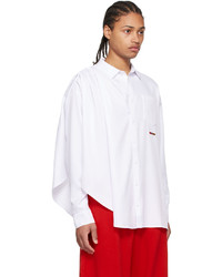 Camicia a maniche lunghe bianca di Reebok By Pyer Moss