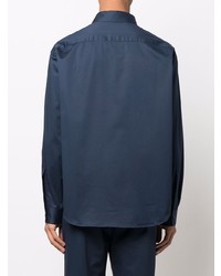 Camicia a maniche lunghe blu scuro di Giorgio Armani
