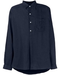 Camicia a maniche lunghe blu scuro di Ralph Lauren Purple Label