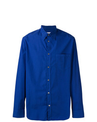 Camicia a maniche lunghe blu di Maison Margiela