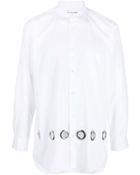 Camicia a maniche lunghe con occhielli bianca di Comme Des Garcons SHIRT