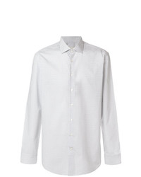 Camicia a maniche lunghe con stampa cachemire bianca di Etro
