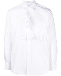 Camicia a maniche lunghe con volant bianca di Comme Des Garcons SHIRT