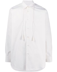 Camicia a maniche lunghe decorata bianca di Jil Sander