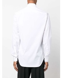 Camicia a maniche lunghe decorata bianca di Versace