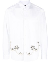 Camicia a maniche lunghe decorata bianca di Simone Rocha