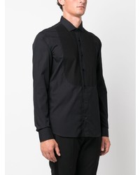 Camicia a maniche lunghe decorata nera di Philipp Plein