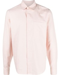 Camicia a maniche lunghe di flanella rosa di Sandro