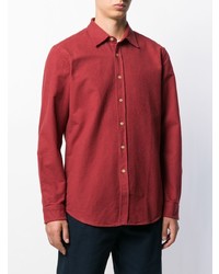 Camicia a maniche lunghe di flanella rossa di Portuguese Flannel