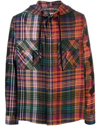 Camicia a maniche lunghe di flanella scozzese multicolore di Off-White