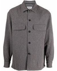 Camicia a maniche lunghe di lana grigia di Lemaire