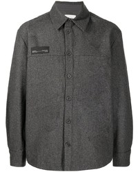 Camicia a maniche lunghe di lana grigio scuro di Holzweiler