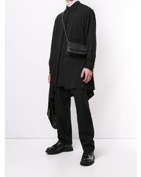 Camicia a maniche lunghe di lana nera di Yohji Yamamoto