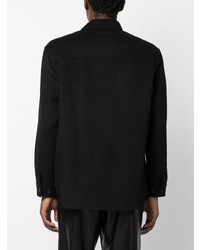 Camicia a maniche lunghe di lana nera di Han Kjobenhavn