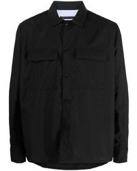 Camicia a maniche lunghe di lana nera di Low Brand