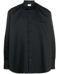 Camicia a maniche lunghe di lana nera di Vetements