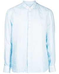 Camicia a maniche lunghe di lino azzurra di 120% Lino
