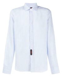 Camicia a maniche lunghe di lino azzurra di Mp Massimo Piombo
