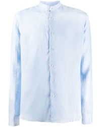 Camicia a maniche lunghe di lino azzurra di PENINSULA SWIMWEA