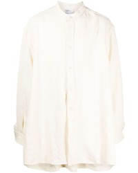 Camicia a maniche lunghe di lino beige di Hed Mayner