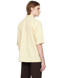 Camicia a maniche lunghe di lino beige di Jil Sander