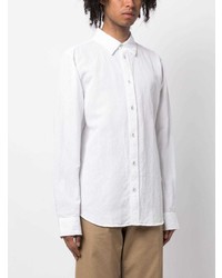 Camicia a maniche lunghe di lino bianca di rag & bone