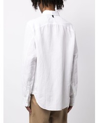 Camicia a maniche lunghe di lino bianca di rag & bone