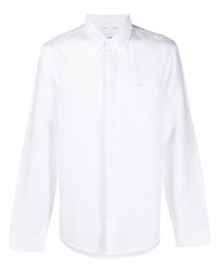 Camicia a maniche lunghe di lino bianca di Calvin Klein