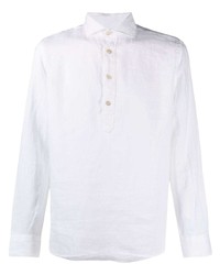 Camicia a maniche lunghe di lino bianca di Eleventy