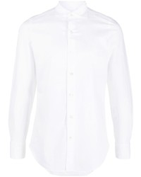 Camicia a maniche lunghe di lino bianca di Finamore 1925 Napoli