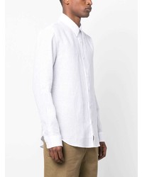 Camicia a maniche lunghe di lino bianca di Orlebar Brown