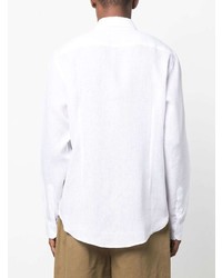 Camicia a maniche lunghe di lino bianca di Orlebar Brown