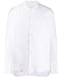 Camicia a maniche lunghe di lino bianca di Greg Lauren