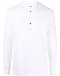 Camicia a maniche lunghe di lino bianca di GREY DANIELE ALESSANDRINI