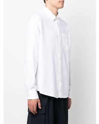 Camicia a maniche lunghe di lino bianca di Calvin Klein Jeans